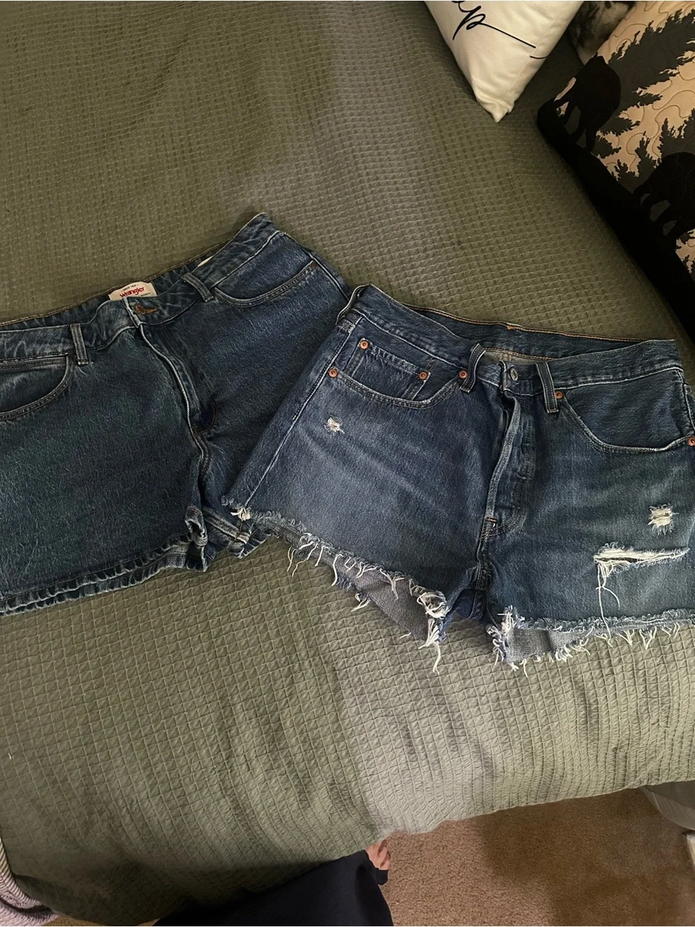 Levi’s & Wrangler Blue Denim Jean Shorts